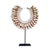 Wood Cone Shell Necklace on Stand, Papua New Guinea, Contemporary For Sale - Image 7 of 16