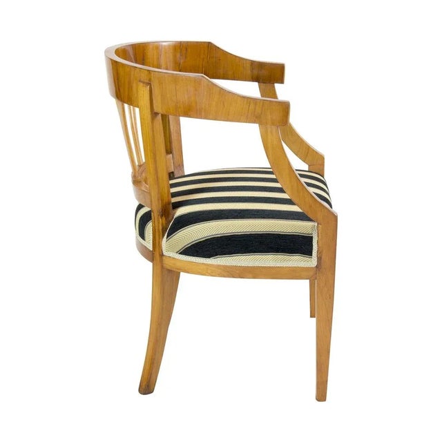 Antique Empire Armchair in Cherrywood, 1800s For Sale - Image 4 of 9