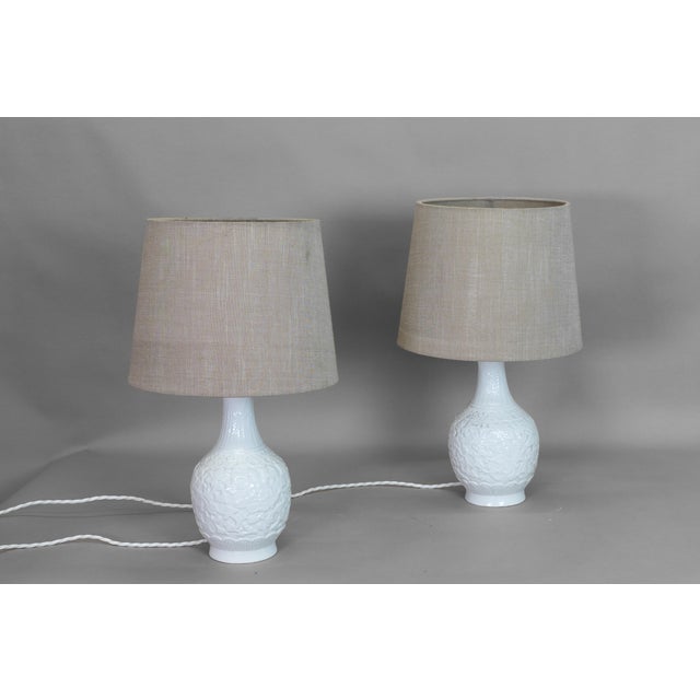 Porcelain Lamps, 1940s, Set of 2 For Sale - Image 9 of 9
