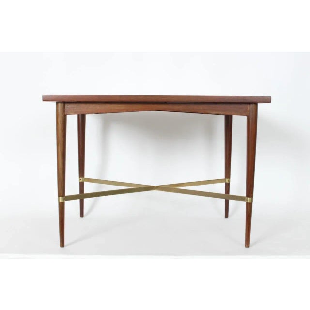 Paul McCobb "Connoisseur Collection" Mahogany & Brass Side Table For Sale - Image 12 of 12