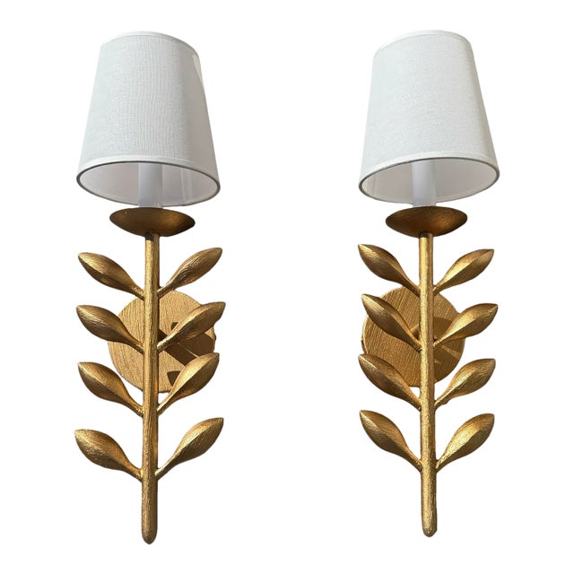 Botanical Avery Wall Lamp - A Pair For Sale