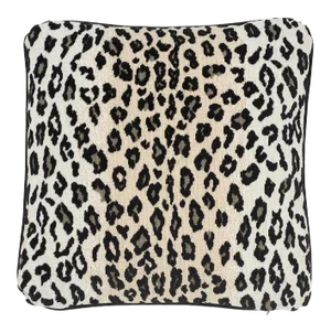 Schumacher Safari Epingle 22" Pillow in Snow Leopard