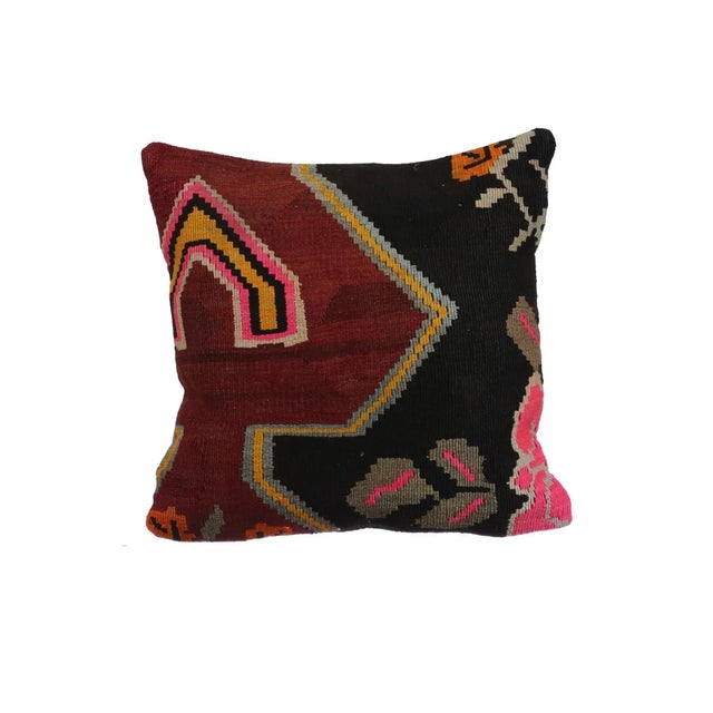 Handmade Kilim Pillow Cover For Sale - Image 4 of 4