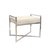 Pasargad Home Safari St. Steel Frame Cowhide Bench For Sale In New York - Image 6 of 6