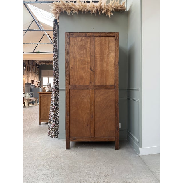 Parisian Art Deco Oak Display Cabinet, 1930s For Sale - Image 4 of 12