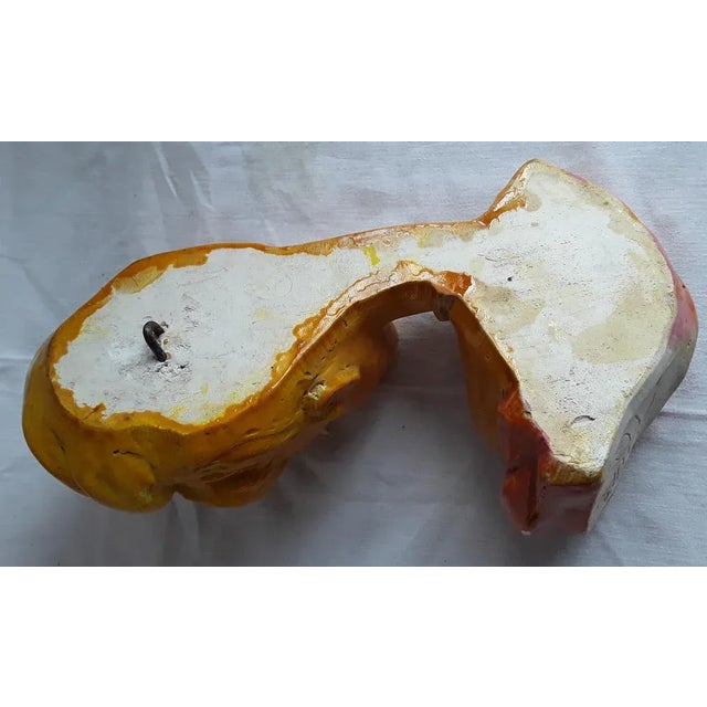 Vintage Womens Bust in Colored Glazed Ceramic by Studio MG, 1960s For Sale - Image 4 of 6