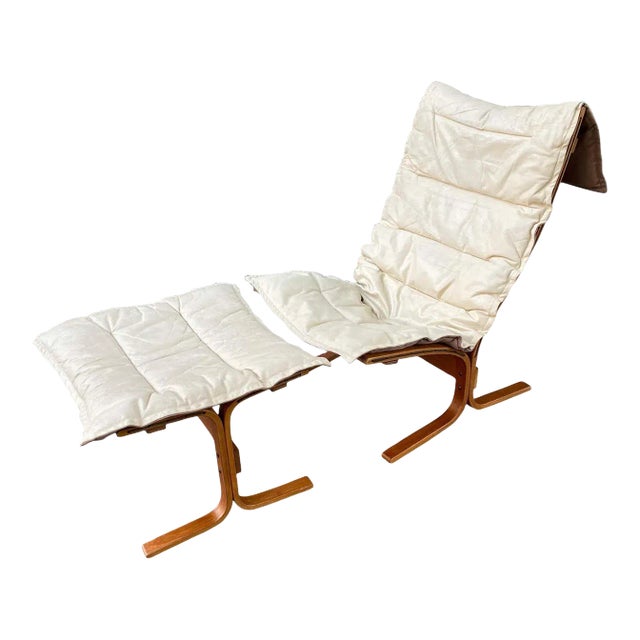 Mid 20th Century Mid Century Teak Ingmar Relling Siesta Lounge Chair and Ottoman for Westnofa For Sale