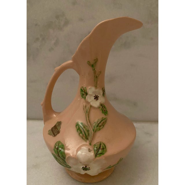 1940s Vintage Hull Pottery Rosella Small Pitcher For Sale - Image 5 of 9