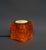 Flamed Cased Glass Table Lamp Cube in Orange, Green, Black and Beige by Peill & Putzler, 1970s For Sale - Image 9 of 16