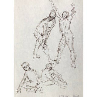 2003 Lillian Manney Figure Study Drawing For Sale