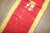 Mid 20th Century Cherry Red Lime Green 20th Century Turkish Runner - 2' x 8'4" For Sale - Image 5 of 10
