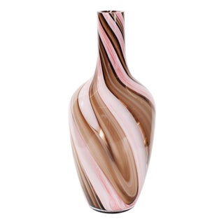 Neapolitain Glass Vase- Tall For Sale
