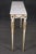 Beautiful Creme Painted Gilt Marble Top Italian Neoclassical Console Table For Sale - Image 9 of 11