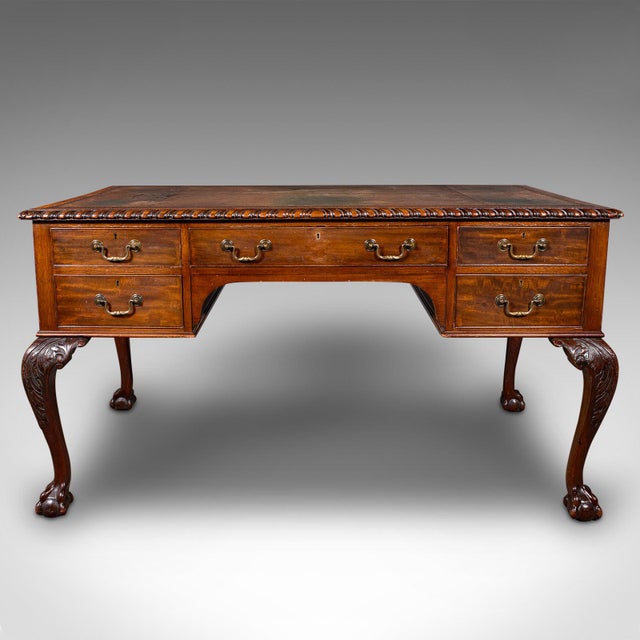 Early 20th Century 1910's Antique Clerk's Desk For Sale - Image 5 of 12