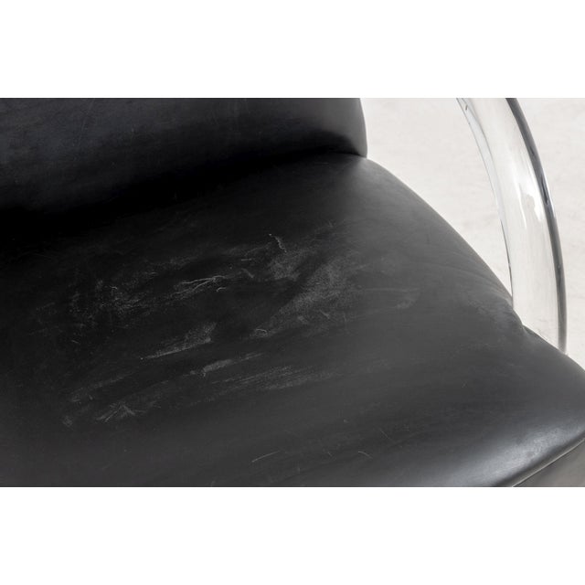 Charles Hollis Jones Leather Armchairs, 2 For Sale In New York - Image 6 of 7