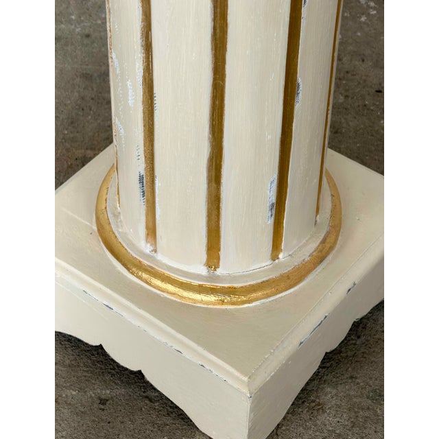 20th Century Gustavian Painted Pedestal Columns For Sale - Image 6 of 9