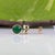 1.6Ct Zambian Emerald Solitaire Stud Earrings in Solid 14k Gold, Bezel Set 6mm For Sale - Image 4 of 7