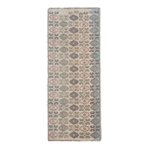 Vintage Short Oushak Rug Runner 2'6'' X 6'1''