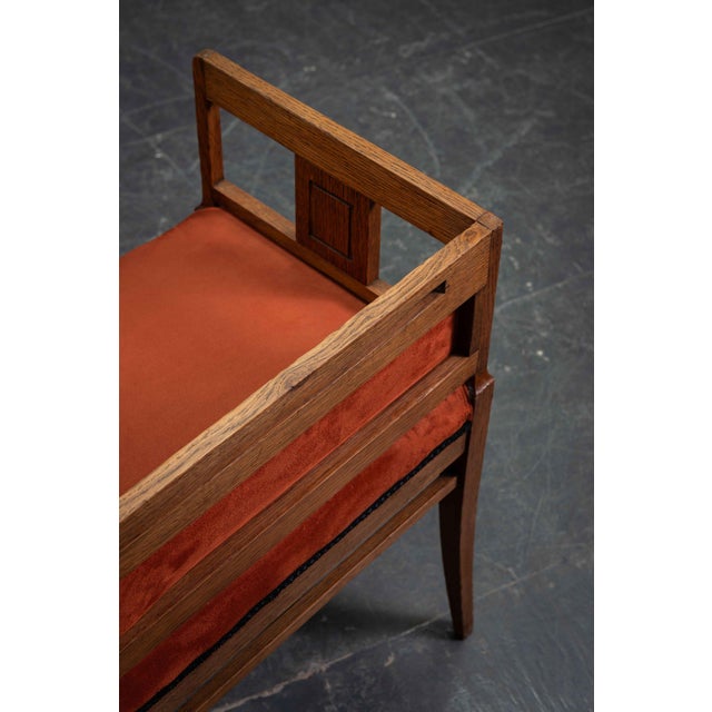 Textile Dutch Art Nouveau Nieuwe Kunst Accent Chairs, 1890s, Set of 2 For Sale - Image 7 of 13