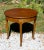 Vintage Henredon Burl Walnut Demilune Console Table Flip Top Round Table For Sale - Image 10 of 18