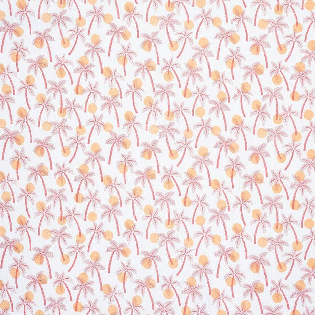 Sample - Schumacher Clarabella Palm Indoor/Outdoor Fabric in Citrus For Sale