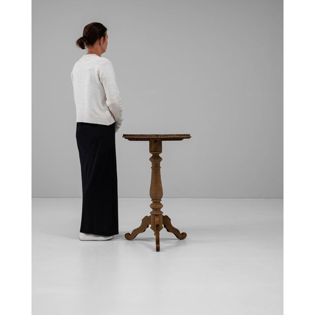 French 1900s French Wooden Side Table For Sale - Image 3 of 9