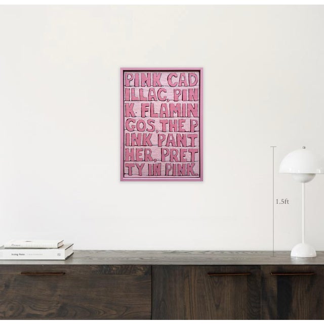 "Popular Pink Pictures" - Original, Contemporary Painting by Brian McDonald For Sale - Image 4 of 4