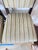 American Set of 2 Cherish-Bar Stools From Crate & Barrel With Romo Striped Textured Velvet Upholstery Seat Covering For Sale - Image 3 of 12