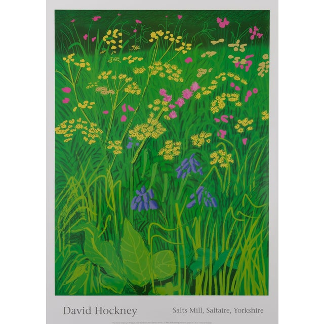 Fields of Flowers Poster after David Hockney For Sale
