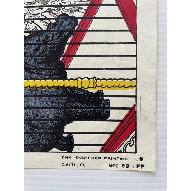 Does not have a date but it appears to be original or at least quite old. Vibrant colors, will really stand out on a...