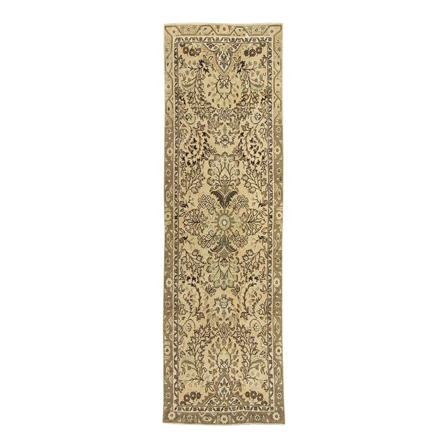 Turkish Vintage Rug 3' x 10'1" For Sale