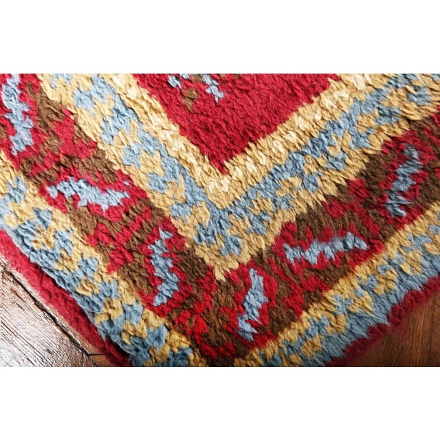 Vintage Hand-Knotted Rug in Wool, Bohemia For Sale - Image 3 of 7