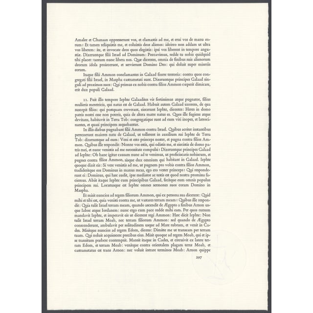 Brown 1967 Salvador Dalí Biblia Sacra "Ego Sum Dominus Deus Tuus" (I Am the Lord Your God) For Sale - Image 8 of 11