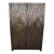 Exceptional 66” Robert Kuo Limited Edition Signed Hand-Repoussé "Pleats" Copper Armoire For Sale