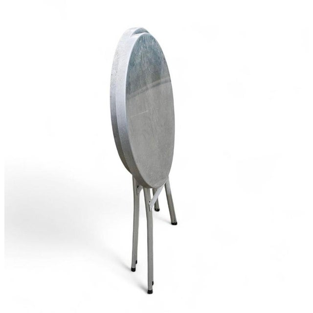 Aluminium Standing Tables, 1970s, Set of 2 For Sale - Image 16 of 18