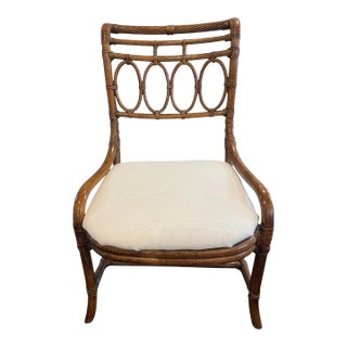 Late 20th Century Bamboo Accent Chair by Henredon For Sale