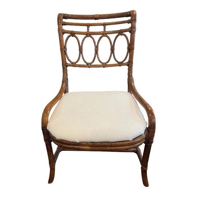 Late 20th Century Bamboo Accent Chair by Henredon For Sale