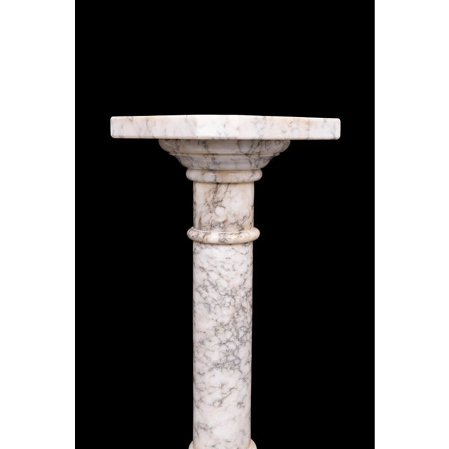 19th Century Italian Alabaster Pedestal, 1880s For Sale - Image 6 of 12