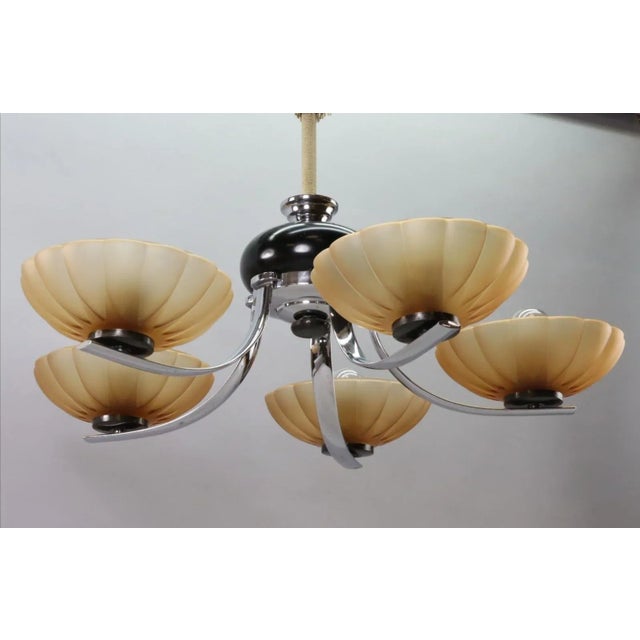 Art Deco Ceiling Lamp, 1930s For Sale - Image 3 of 6