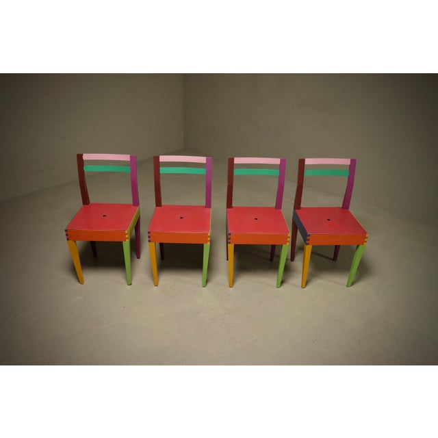 Dry Series Dining Table and Chairs by Massimo Morozzi for Giorgetti Matrix, 1980s, Set of 5 For Sale - Image 17 of 18