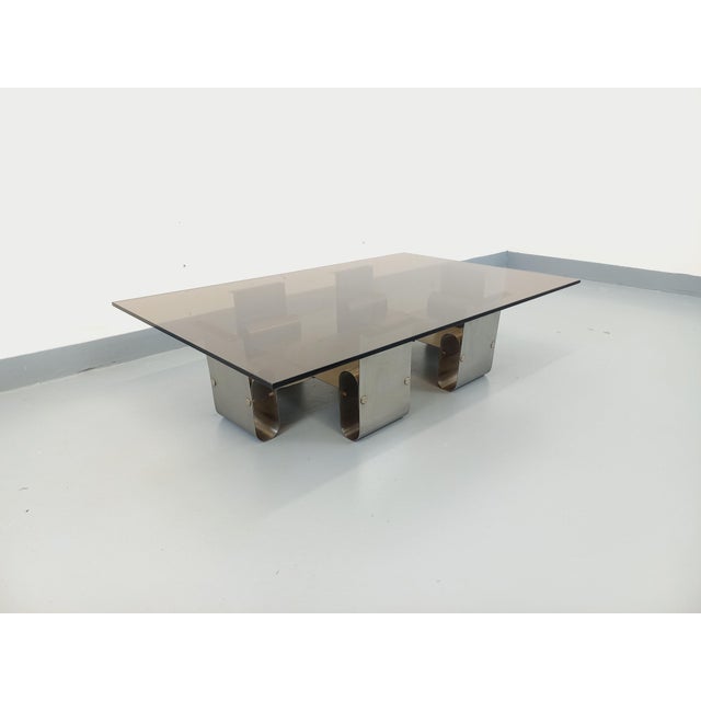 Large Rectangular Coffee Table by François Monnet, 1970s For Sale - Image 11 of 18