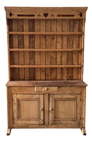 19th Century English Pine Welsh Cupboard