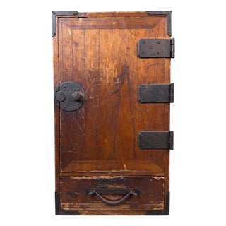 Japanese Wooden Writing Cabinet, 1900s For Sale