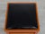 Vintage Orange Pouf in Black Faux Leather, 1950s For Sale - Image 9 of 12