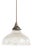Antique Reclaimed Glass Pendant Light from Holophane, 1940s For Sale