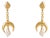 Mystic Moonlight Pearl Gold Earrings, A Pair For Sale
