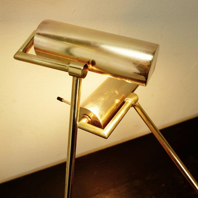 Vintage Brass Articulating Desk Lamps by Stéphane Davidts, Belgium, Set of 2 For Sale - Image 9 of 16