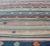 Mid 20th Century Mid 20th Century Colorful Vintage Turkish Kilim Rug With Horizontal Stripes and Tribal Designs For Sale - Image 5 of 12