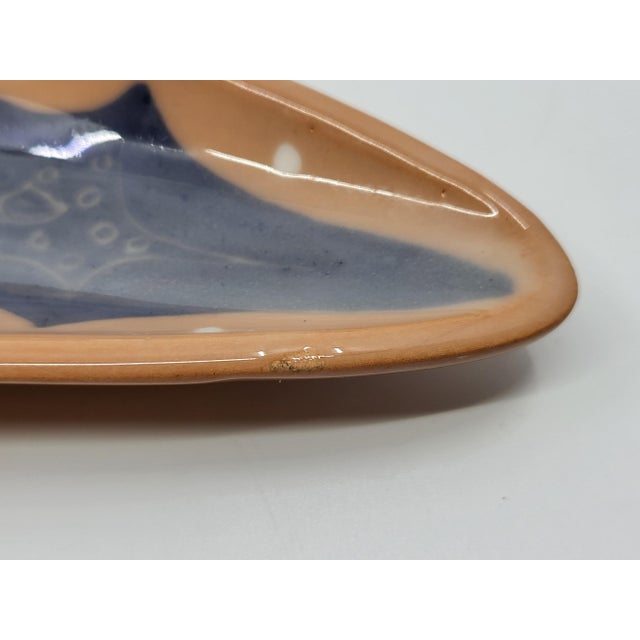 Ceramic Triangular Trinket Tray by Gabrielle Mackiewicz, France, 1950s For Sale - Image 7 of 12
