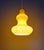 Glass Vintage Yellow Opaline Glass Pendant Light, Italy, 1960s For Sale - Image 7 of 14